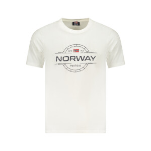 NORWAY 1963 Ανδρικό Λευκό T-shirt με κοντά μανίκια και λογότυπο