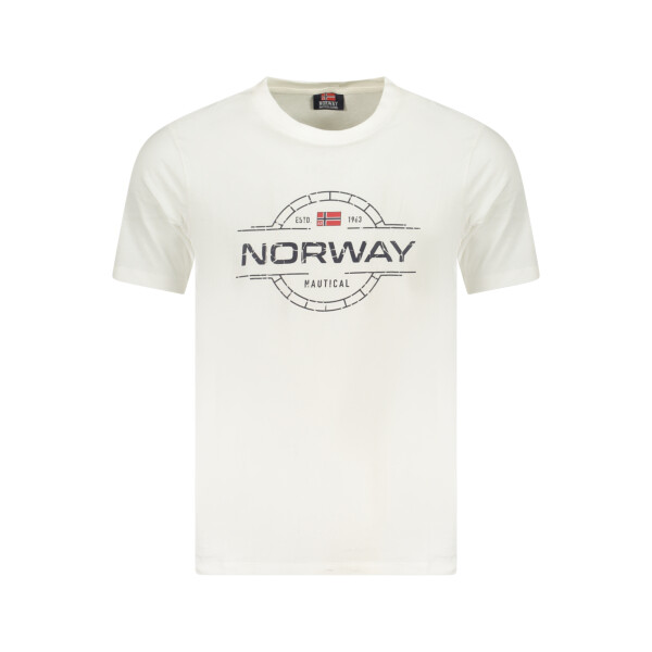 NORWAY 1963 Ανδρικό Λευκό T-shirt με κοντά μανίκια και λογότυπο