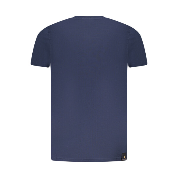 ACCADEMIA MILITARE Ανδρικό Μπλε T-shirt με κοντά μανίκια και λογότυπο