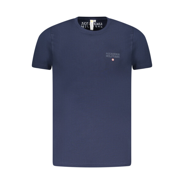 ACCADEMIA MILITARE Ανδρικό Μπλε T-shirt με κοντά μανίκια και λογότυπο