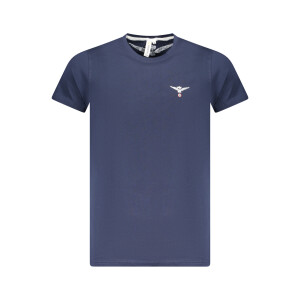 ACCADEMIA MILITARE ανδρικό t-shirt σε μπλε χρώμα με κοντά μανίκια και print λογότυπο