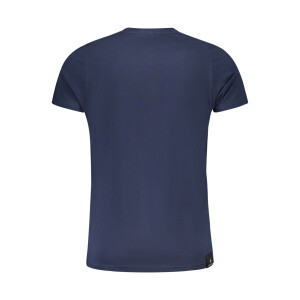 ACCADEMIA MILITARE ανδρικό μπλε t-shirt με κοντά μανίκια και λογότυπο