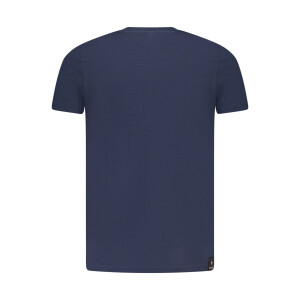 ACCADEMIA MILITARE Ανδρικό Μπλε T-Shirt με κοντά μανίκια και print λογότυπο