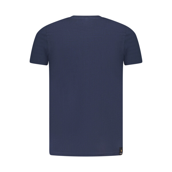 ACCADEMIA MILITARE Ανδρικό Μπλε T-Shirt με κοντά μανίκια και print λογότυπο