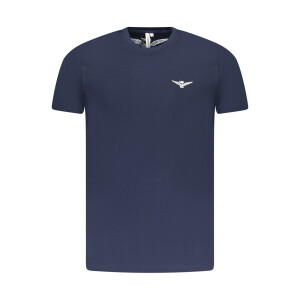 ACCADEMIA MILITARE Ανδρικό Μπλε T-Shirt με κοντά μανίκια και print λογότυπο