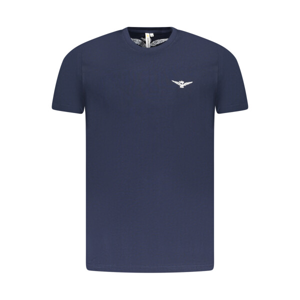 ACCADEMIA MILITARE Ανδρικό Μπλε T-Shirt με κοντά μανίκια και print λογότυπο
