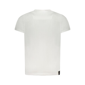 ACCADEMIA MILITARE ανδρικό λευκό t-shirt με κοντά μανίκια και print λογότυπο