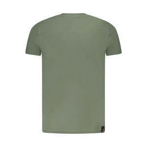 ACCADEMIA MILITARE Ανδρικό Πράσινο T-shirt με στρογγυλή λαιμόκοψη και λογότυπο
