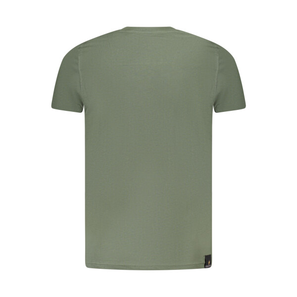 ACCADEMIA MILITARE Ανδρικό Πράσινο T-shirt με στρογγυλή λαιμόκοψη και λογότυπο