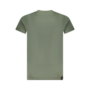 ACCADEMIA MILITARE Ανδρικό Πράσινο T-shirt με κοντά μανίκια και λογότυπο
