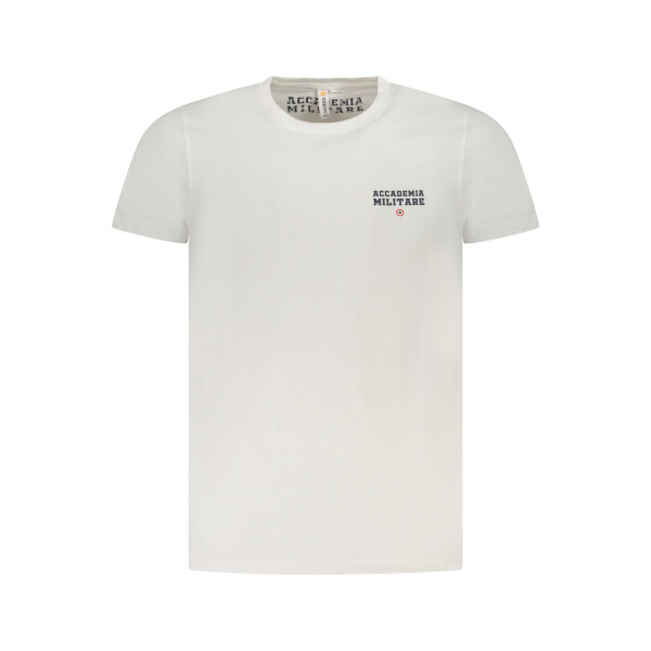 ACCADEMIA MILITARE Ανδρικό Λευκό T-shirt με print λογότυπο