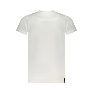 ACCADEMIA MILITARE Ανδρικό Λευκό T-shirt με στρογγυλή λαιμόκοψη και λογότυπο