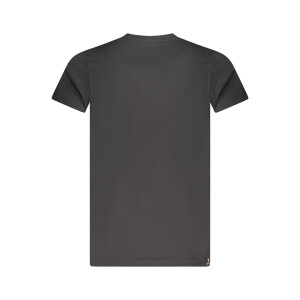 Accademia Militare ανδρικό t-shirt σε μαύρο χρώμα με κοντά μανίκια και print