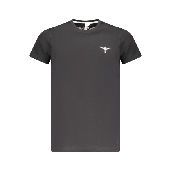 Accademia Militare ανδρικό t-shirt σε μαύρο χρώμα με κοντά μανίκια και print
