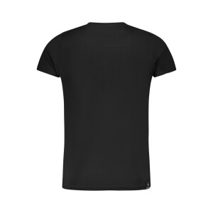ACCADEMIA MILITARE Ανδρικό Μαύρο T-shirt με κοντά μανίκια και print λογότυπο