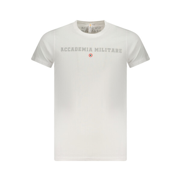 ACCADEMIA MILITARE Ανδρικό Λευκό T-shirt με κοντά μανίκια και λογότυπο