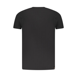 Accademia Militare Ανδρικό Μαύρο T-shirt με κοντά μανίκια και λογότυπο