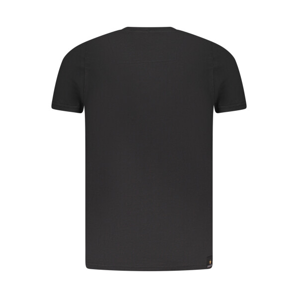 Accademia Militare Ανδρικό Μαύρο T-shirt με κοντά μανίκια και λογότυπο