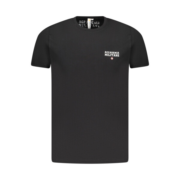 Accademia Militare Ανδρικό Μαύρο T-shirt με κοντά μανίκια και λογότυπο