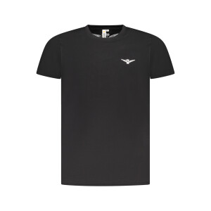 ACCADEMIA MILITARE Ανδρικό Μαύρο T-shirt με κοντά μανίκια και print