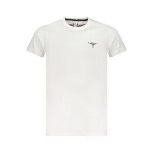 ACCADEMIA MILITARE Ανδρικό Λευκό T-shirt με print λογότυπο