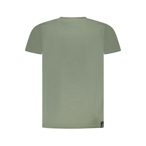 ACCADEMIA MILITARE Ανδρικό Πράσινο T-shirt με κοντά μανίκια και λογότυπο
