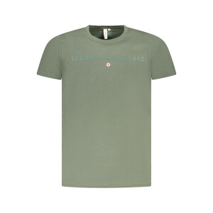ACCADEMIA MILITARE Ανδρικό Πράσινο T-shirt με κοντά μανίκια και λογότυπο