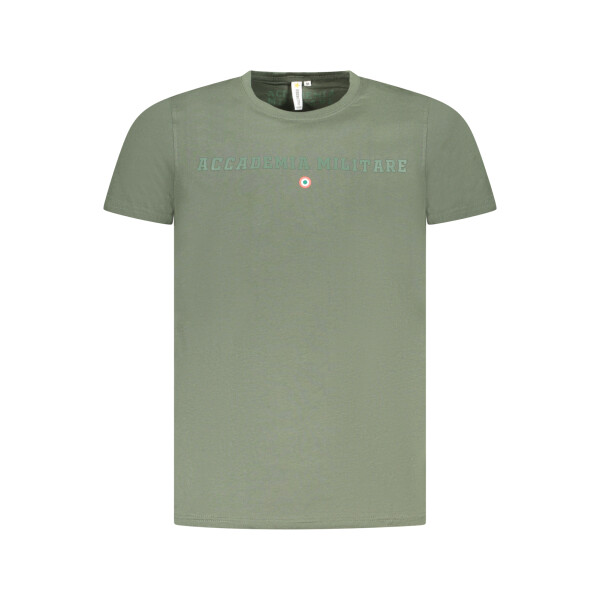 ACCADEMIA MILITARE Ανδρικό Πράσινο T-shirt με κοντά μανίκια και λογότυπο