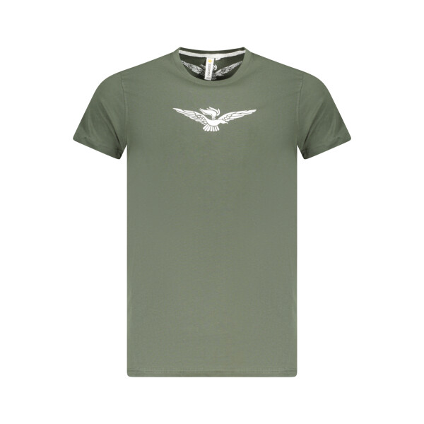 ACCADEMIA MILITARE Ανδρικό Πράσινο T-Shirt με κοντά μανίκια και print λογότυπο