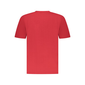 U.S. GRAND ανδρικό κόκκινο t-shirt με στρογγυλή λαιμόκοψη και print λογότυπο
