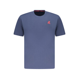 U.S. GRAND Ανδρικό Μπλε T-shirt με κεντημένο λογότυπο