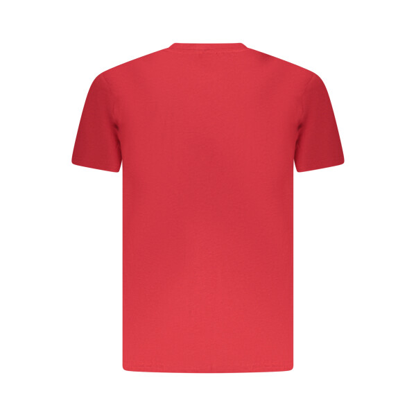 U.S. GRAND Ανδρικό Κόκκινο T-Shirt με στρογγυλή λαιμόκοψη και print λογότυπο
