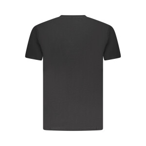 U.S. GRAND Ανδρικό Μαύρο T-shirt με στρογγυλή λαιμόκοψη και print λογότυπο