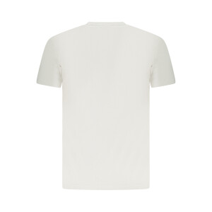 U.S. GRAND Ανδρικό Λευκό T-shirt με στρογγυλή λαιμόκοψη και print λογότυπο