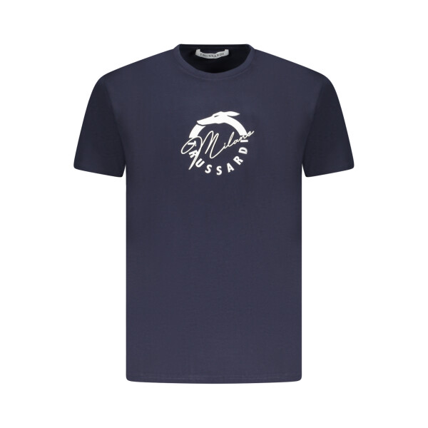 Trussardi ανδρικό t-shirt σε μπλε χρώμα με κοντά μανίκια και λογότυπο
