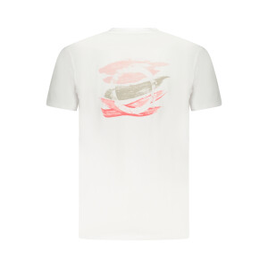Trussardi ανδρικό λευκό t-shirt με κοντά μανίκια και λογότυπο