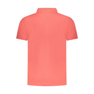 Trussardi Ανδρική Ροζ Polo Μπλούζα με κοντά μανίκια και λογότυπο