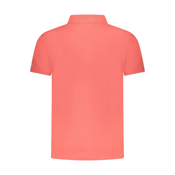 Trussardi Ανδρική Ροζ Polo Μπλούζα με κοντά μανίκια και λογότυπο