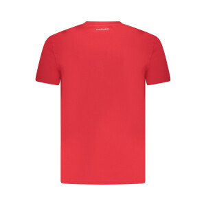 Trussardi Ανδρικό Κόκκινο T-shirt με print λογότυπο