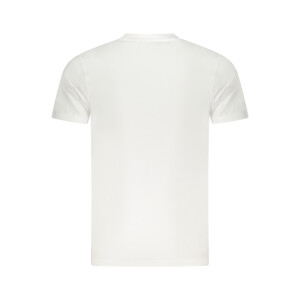 CAVALLI CLASS Ανδρικό Λευκό T-shirt με print λογότυπο