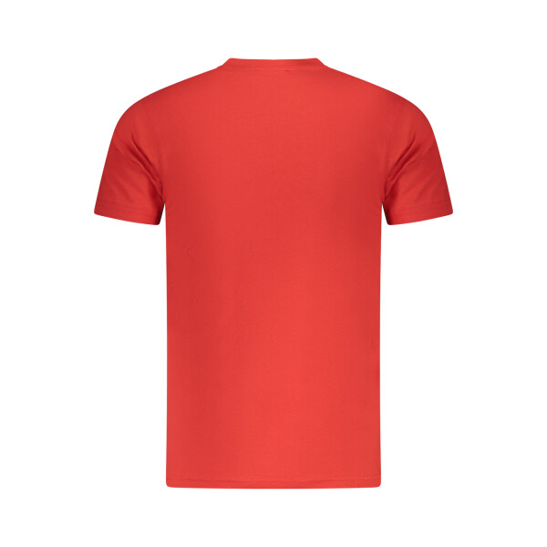 CAVALLI CLASS Ανδρικό Κόκκινο T-Shirt με κοντά μανίκια και λογότυπο