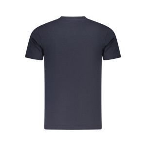 CAVALLI CLASS Ανδρικό Μπλε T-Shirt με print λογότυπο