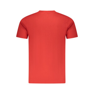 CAVALLI CLASS Ανδρικό Κόκκινο T-shirt με κοντά μανίκια και λογότυπο