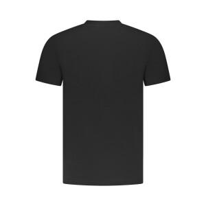 CAVALLI CLASS Ανδρικό Μαύρο T-shirt με print λογότυπο