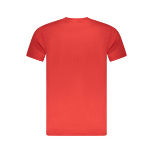 CAVALLI CLASS ανδρικό t-shirt σε κόκκινο χρώμα με στρογγυλή λαιμόκοψη και λογότυπο