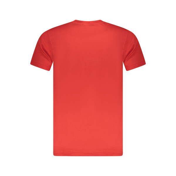 CAVALLI CLASS ανδρικό t-shirt σε κόκκινο χρώμα με στρογγυλή λαιμόκοψη και λογότυπο