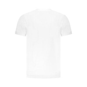 CAVALLI CLASS Ανδρικό Λευκό T-shirt με στρογγυλή λαιμόκοψη και λογότυπο