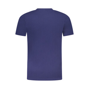 CAVALLI CLASS Ανδρικό Μπλε T-Shirt με print και λογότυπο