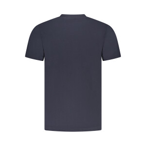 CAVALLI CLASS Ανδρικό Μπλε T-shirt με στρογγυλή λαιμόκοψη και λογότυπο