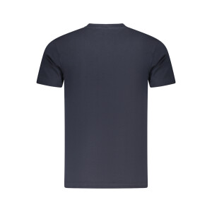 CAVALLI CLASS Ανδρικό Μπλε T-shirt με κοντά μανίκια και λογότυπο
